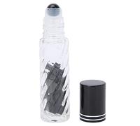TARSHYRY Bottiglia a Rulli di Olio Essenziale Viaggiare Rotolo Portatile su Bottiglie Accessorio per la Bottiglia di Vetro in Pietra in Cristallo 10 Ml con (Bottiglia di ghiaia a sfera di raggio)