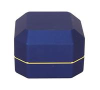 TARSHYRY Box Ad Anello di Lusso, Box Ad Anello di Fidanzamento a LED Squilli Gioielli per la Scatola Stoccaggio Gioielli con la Luce per Il Matrimonio Fidanzamento (Blue)