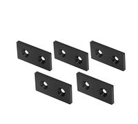 TARSHYRY Cappucci Terminali per Profilo in Alluminio, Piastra di Copertura per Profilo in Alluminio 5 Pezzi Tappo per estremità per in Piastra di Copertura in Metallo in Lega Parti Mobili Lineari