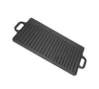 TARSHYRY Casher Griddle, Piastra per Grill a Gas Materiale in Ghisa con Due Manici Integrali Accessori per Grigliare per Vari Metodi di Cottura tra Cui Gas, Induzione e all'aperto