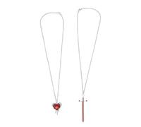 TARSHYRY Collana con Ciondolo a Forma di Cuore con Spada, Set di Gioielli Romantici Abbinati per Coppie, Dichiarazione D'amore Simbolica, Regalo per Anniversari, Appuntamenti, Serate, (18.00)