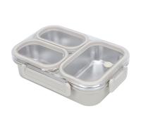 TARSHYRY Contenitore Rettangolare per la Preparazione dei Pasti a 3 Scomparti a Tenuta Stagna, Box per Alimenti in Acciaio Inossidabile da 1,2 Litri per Pranzo, Resistente Al Calore e Utensili da