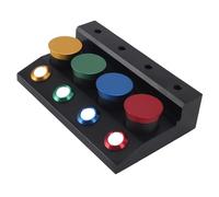 TARSHYRY Coppe per Piatti per Oliatore per Orologi, Oliatore Professionale per Riparazione Orologi a 4 Piatti con Copertura Antipolvere, Oliatore per Orologi in Metallo, Tazza per