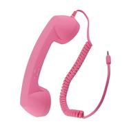 TARSHYRY Cornetta Telefonica Vintage retrò USB C a Prova di Radiazioni con Presa da 3,5 Mm per Smartphone, per Ufficio e Uso Domestico, Materiale ABS (Roseo)