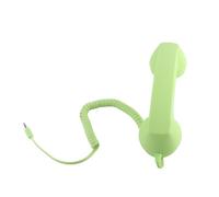 TARSHYRY Cornetta Telefonica Vintage retrò USB C a Prova di Radiazioni con Presa da 3,5 Mm per Smartphone, per Ufficio e Uso Domestico, Materiale ABS (GREEN)