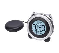 TARSHYRY Doppia Sveglia Potente con Scuotiletto per Chi Ha il Sonno Pesante, Forte Allarme a Vibrazione per Non Udenti, Display Facile Usare, Snooze, Porta di Ricarica USB