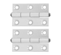 TARSHYRY Ferramenta per Porta Quadrata da 2 Pezzi, Profilo in Alluminio Pieghevole con Cerniera Piatta con Assi Boccole in Resina