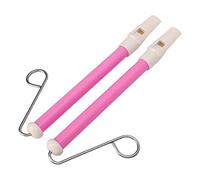 TARSHYRY Fischietto Scorrevole Sicuro e Semplice da Suonare per Strumenti Musicali per Bambini, Metallo ABS Dal Colore Adorabile, 2 Pezzi per L'illuminazione della Musica Antica (PINK)