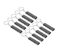 TARSHYRY Fischio di Metallo, Fischio di Emergenza 10pcs in Lega in Alluminio di Sopravvivenza di Emergenza Fischio Doppio Tubo di Sopravvivenza Ad Alta Frequenza Fischio Fischio Fischio di Sicurezza