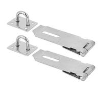 TARSHYRY Gancio per Serratura per Porta in Acciaio Inossidabile da 2 Pezzi con Lucchetto, Chiusura di Sicurezza Resistente per Cancelli, Recinzioni, Capannoni, Armadietti e Cassetti Antiruggine e