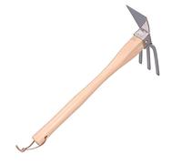 TARSHYRY Garden Fork, Utensile per Zappa per Zappa per Giardino Utensile da Giardino con Manico di Faggio in Acciaio Inossidabile Piccolo Strumento a Mano Rastrellino per le Seme di Scavo