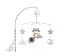TARSHYRY Giocattoli Rotanti Mobili per Bambini Musicali per un Facile Sonno per Bambini Decorazioni per Bambini Ragazzi (grey)