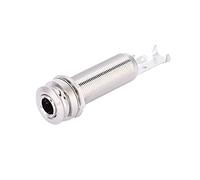 TARSHYRY Guitar Jack, Guitar Input Jack Copper Mono Easy Installazione Output per Pickup per Chitarra Elettrica Ukulele (SILVER)