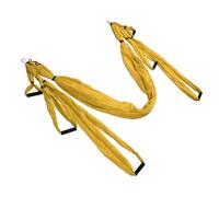 TARSHYRY Hammock Swing Yoga Set per Tessuto di Cotone in Poliestere Durevole in Fitness con capacità di Peso da 600 Libbre, Include la Borsa da Trasporto per Uso Esterno Interno (Yellow)
