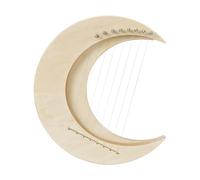 TARSHYRY Harp, Jaw Harp 8 Notes K Key con un Unico Mezzaluna Moon Shape Arp per Principianti e Giocatori Esperti (Colore in legno e 8 corde)