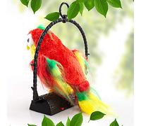 TARSHYRY Il Pappagallo Interattivo Imita Il Discorso di un Giocattolo Elettronico per Uccelli di Peluche Morbido, Regalo per Bambini (GREEN)