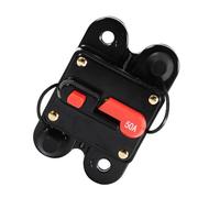 TARSHYRY Interruttore Automatico Reset Portafusibile Tipo di Interruttore Audio Automatico Pulsante Reset Materiale in Lega Ad Alta Temperatura per Auto Barca Marine 12 24V 50A 60A 80A (50A)