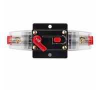 TARSHYRY Interruttore Automatico Reset Portafusibile Tipo di Interruttore Audio Automatico Pulsante Reset Materiale in Lega Ad Alta Temperatura per Auto Barca Marine 12 24V 50A 60A 80A (80A)