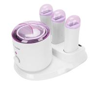 TARSHYRY Kit di Ceretta da 4 in 1 Kit di Cera per Cera per Donne e Uomini Pentola Calda per Viso, Sopracciglia, Corpo, Brasiliano, Bikini con 3 Rotoli su Pentola a Caldo per il (Spina europea 220V)