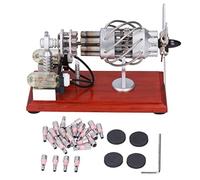 TARSHYRY Kit di Motori a Vapore, Motore Modello Motori a Vapore Educazione a Vapore Kit Giocattolo Giocattolo Small Stirling con Generatore di Aria Calda 16 Cilindri per Giocattolo