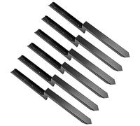 TARSHYRY Kit di Riparazione per Pali di Recinzione, Picchetti da Terra a Forma di H in Acciaio Resistente, per Riparare Recinzioni in Legno Rotte Inclinate, con Viti Esagonali e Punta da (Confezione