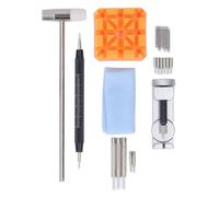 TARSHYRY Kit di Strumenti per la Riparazione di Cinturini con 27 Testine di Ricambio per Rimozione Perni a Martello, Forcella con Barra a Molla, Perni Punzonatori, Borsa per Attrezzi in