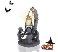 TARSHYRY Lampada da Tavolo Quattro Teschi,Creativa Luci a LED Lampada da Scrivania Halloween Bloodborne Catena Horror Luci Zombie Camera da Letto Comodino Luce Notturna Sorpresa Decorativa