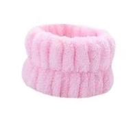 TARSHYRY Lavaggio del Viso Bracciale Forte Assorbimento D'acqua Flanella Fanatico della Pelle Traspirante con Asciugamano Yoga Sport (PINK)