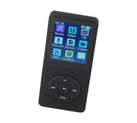 TARSHYRY Lettore Multimediale Portatile LCD da 1,8 Pollici, Lettore Musicale Ultra Sottile con Accessori, Supporta Piccole Schede di Memoria, Ideale per gli Studenti (BLACK)