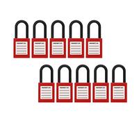 TARSHYRY Lucchetto, Lock Out Tag Out 10 Set Lucchetto in Nylon Set di Lucchetti di Sicurezza Isolanti con Chiave in Rame Serrature di Tagout per Energia Elettrica Chimica Industriale