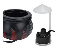 TARSHYRY Macchina del Fumo della Pentola della Strega di Halloween, Nebulizzatore del Nebulizzatore con Puntello del Partito della Luce LED Che Cambia Colore, (Spina UE)