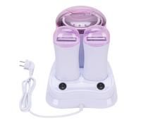 TARSHYRY Macchina per Cera a Rullo, Scaldacera 180 W con Manopola di Controllo della Temperatura e Design a Doppio Rullo, per Uso Domestico e Professionale (Spina UE (220-240 V) 220 V)