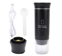 TARSHYRY Macchina Portatile, Mini Caffettiera da Viaggio con Pompa Ad Alta Pressione da 20 Bar e Ricarica USB C, Compatibile con caffè Macinato e Capsule, Ideale per Campeggio, Ufficio, (BLACK)