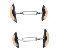 TARSHYRY Mini Barella per Scarpe Regolabile, Cuscinetti in Silicone Antiscivolo Espandono la Larghezza della per Alleviare il Disagio del Piede, con Asta in Lega di Alluminio (Nero scuro)