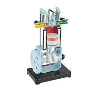 TARSHYRY Modello di Scienze dell'educazione per Aula di Fisica Kit Dimostrativo di Motore a Tempi per Studenti, Apprendimento Interattivo Manuale, Costruzione in Plastica e Metallo, Facile