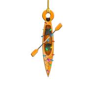 TARSHYRY Ornamento per Albero di Natale, Camion dei Pompieri, Veicolo, Barca, Escavatore, Decorazione da Appendere (#6)