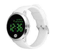 TARSHYRY Orologio Digitale da Uomo,Orologi da Polso Digitali con Giorni Feriali e Date,Commutazione 12,24 Ore,Resistenza Agli (Cintura bianca conchiglia argentata)
