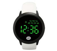TARSHYRY Orologio Digitale da Uomo,Orologi da Polso Digitali con Giorni Feriali e Date,Commutazione 12,24 Ore,Resistenza Agli (Cintura bianca conchiglia nera)