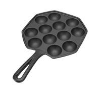 TARSHYRY Padella Takoyaki, Piastra Takoyaki 12 Polpette di Polpi Frittura Padella Non Attaccata in Ghisa con Ghisa con 4,33 Pollici Produttore per Cucinare le Palline