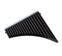 TARSHYRY Pan Flauto 18 Tubi C Chiave Chiave ABS Strumento a Panpipes con Bocchino per Studenti Principianti Include il Trasporto di Sacchetti 26x25x2cm (BLACK)