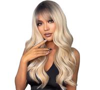 TARSHYRY Parrucche per Capelli Arricciali Lunghi Colpi Sexy Capelli Ondulati Parrucca di Calore Donne Sintetiche da Donna Cosplay Usi Quotidianamente (LC048-1)