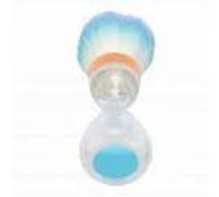 TARSHYRY Pennello per Polvere per Unghie Pennello per Manicure per Cipria con Base a Clessidra in Fibra Morbida con Sfumatura di Colore per Fard per Trucco per la Cura delle Unghie (BLUE)