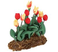 TARSHYRY Piante da Giardino Fatato, Mini Bouquet di Fiori 1:12 Matrimonio in Miniatura Artigianato Fai-da-te Fiori in Miniatura Scenario Statico Simulato Modello Micro Paesaggio