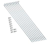 TARSHYRY Raggi di Bici, Biciclette da 10 PCS 13g 2,2 Mm Manganese Design Ad Alta Resistenza con Accessori Pagi per Biciclette, per la Riparazione di e Triciclo (220MM)
