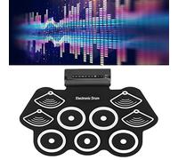 TARSHYRY Roll Up Portatile Set di Tamburi Elettronici per Bambini Kit Midi di Cuscinetto di Pratica con i Pedali (Spina europea)