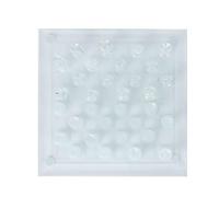 TARSHYRY Scacchi Giganti, Set di Scacchi di Vetro Crystal International Chess 25x25 Cm Poluto Opaco 1 Checkerboard e 32 Chessman