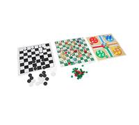 TARSHYRY Set da Gioco da Viaggio 4 in 1, Dama Portatile e Scacchiera per Bambini, Design Pieghevole, Divertente Intrattenimento per la Famiglia