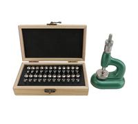 TARSHYRY Set di Presse per Orologi, Chiusura Fondello Dell'orologio Set di Presse per Orologi, Strumento per Gioielleria per Orologiai con Matrici da 48 Pezzi per Negozi di Riparazione e