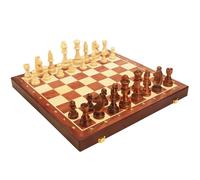 TARSHYRY 【Set di Scacchi Magnetici in legno Gioco da Tavolo da Viaggio Pieghevole per Adulti e Bambini (39x39x3,5 cm)