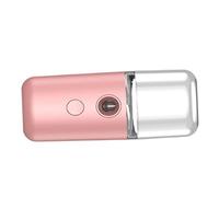 TARSHYRY Spruzzatore di Nebbia Facciale Ricaricabile Ricaricabile USB Compatta con Tecnologia Nano per Idratazione della Pelle Dimensioni di Viaggio Leggero per le Donne (PINK)